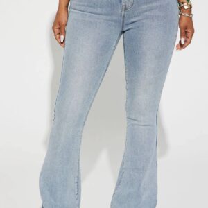 Jean code : San Diego Sculpting Stretch Flare Jeans - Light Wash